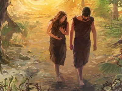Адам і Єва в пустелі - біблійна легенда
