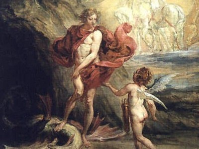 Боротьба Аполлона з Піфоном і заснування Дельфійського оракула - грецький міф